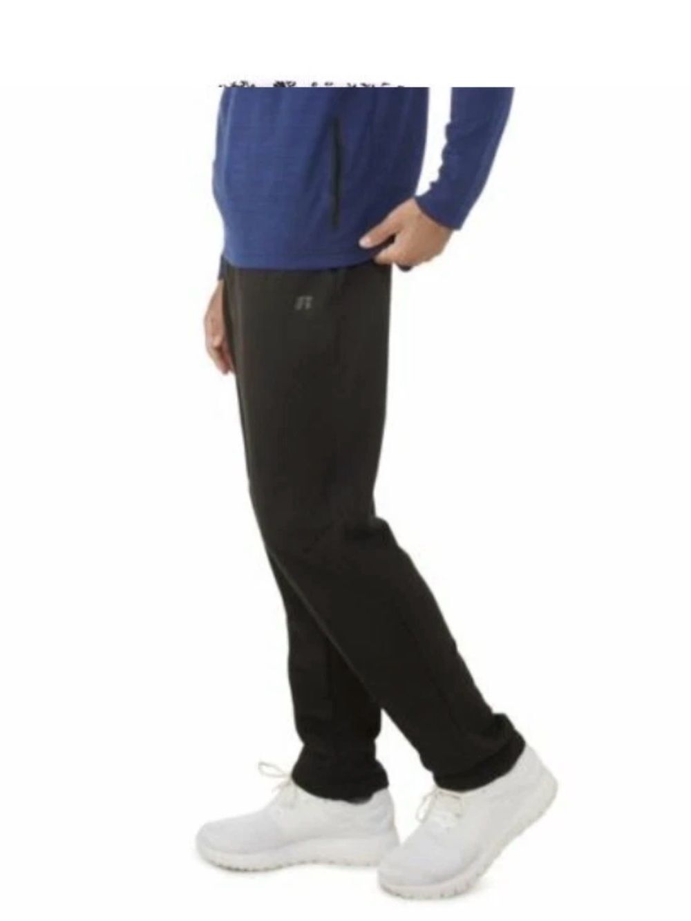 Russel Athletic Mens Drawstring Fleece Lined Jogger Pants Black Size XL